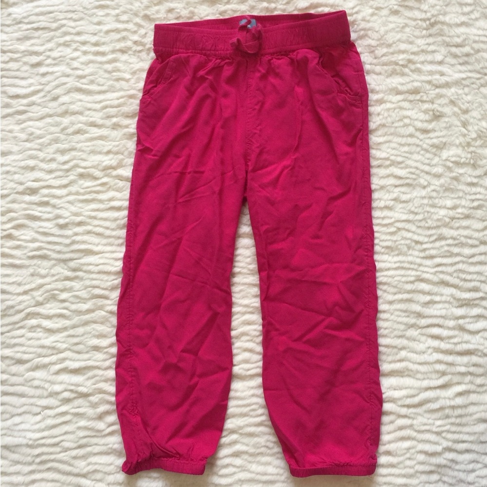 GAP Pink Sweatpants with Drawstring and Elasticized Leg Openings